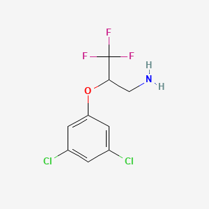 molecular formula C9H8Cl2F3NO B14862495 2-(3,5-Dichloro-phenoxy)-3,3,3-trifluoro-propylamine 