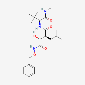 (2R,3S)-N1-(benzyloxy)-N4-((S)-3,3-dimethyl-1-(methylamino)-1-oxobutan-2-yl)-2-hydroxy-3-isobutylsuccinamide