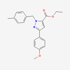 Ethyl 1-(4-methylbenzyl)-3-(4-methoxyphenyl)-1H-pyrazole-5-carboxylate