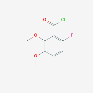 molecular formula C9H8ClFO3 B14862604 2,3-Dimethoxy-6-fluorobenzoylchloride 