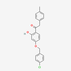 1-(4-(4-Chlorobenzyloxy)-2-hydroxyphenyl)-2-p-tolylethanone