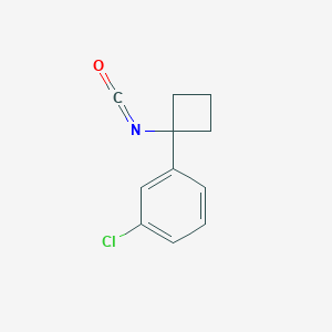 1-Chloro-3-(1-isocyanatocyclobutyl)benzene