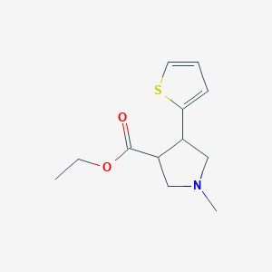 Ethyl 1-methyl-4-(thiophen-2-yl)pyrrolidine-3-carboxylate