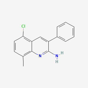 2-Amino-5-chloro-8-methyl-3-phenylquinoline