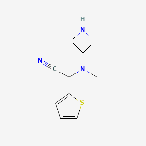 2-(Azetidin-3-yl(methyl)amino)-2-(thiophen-2-yl)acetonitrile