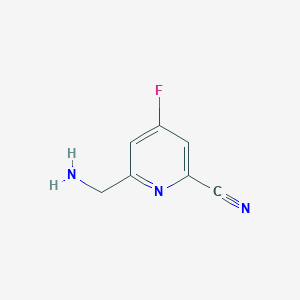 6-(Aminomethyl)-4-fluoropyridine-2-carbonitrile