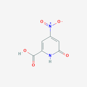 molecular formula C6H4N2O5 B14862719 6-Hydroxy-4-nitropicolinic acid 