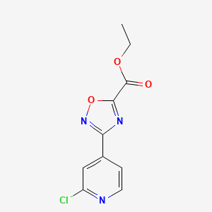 molecular formula C10H8ClN3O3 B14862725 Ethyl 3-(2-chloropyridin-4-YL)-1,2,4-oxadiazole-5-carboxylate 