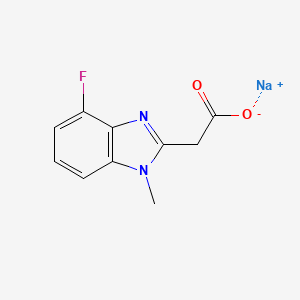 sodium 2-(4-fluoro-1-methyl-1H-1,3-benzodiazol-2-yl)acetate