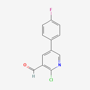 2-Chloro-5-(4-fluorophenyl)nicotinaldehyde