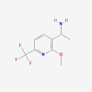 1-(2-Methoxy-6-trifluoromethyl-pyridin-3-YL)-ethylamine