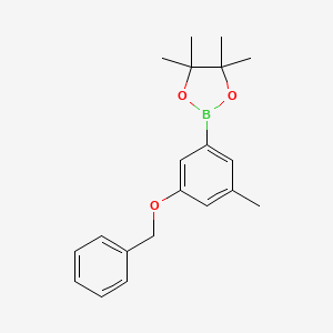 2-(3-(Benzyloxy)-5-methylphenyl)-4,4,5,5-tetramethyl-1,3,2-dioxaborolane