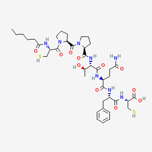 molecular formula C40H60N8O11S2 B14862797 Hexa-Cys-Pro-Pro-Thr-Gln-Phe-Cys-COOH 