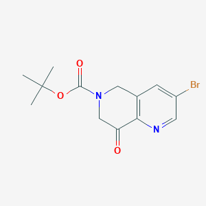 Tert-butyl 3-bromo-8-oxo-7,8-dihydro-1,6-naphthyridine-6(5H)-carboxylate