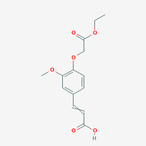 3-[4-(2-Ethoxy-2-oxoethoxy)-3-methoxyphenyl]prop-2-enoic acid