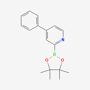 4-Phenyl-2-(4,4,5,5-tetramethyl-1,3,2-dioxaborolan-2-YL)pyridine