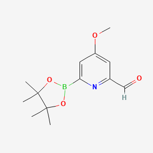 molecular formula C13H18BNO4 B14862842 (6-Formyl-4-methoxypyridin-2-YL)boronic acid pinacol ester 