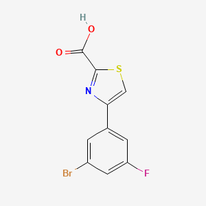 4-(3-Bromo-5-fluorophenyl)thiazole-2-carboxylic acid