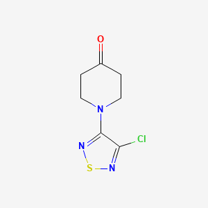 1-(4-Chloro-1,2,5-thiadiazol-3-yl)piperidin-4-one