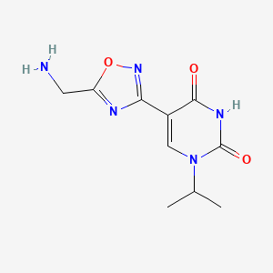 5-(5-(aminomethyl)-1,2,4-oxadiazol-3-yl)-1-isopropylpyrimidine-2,4(1H,3H)-dione