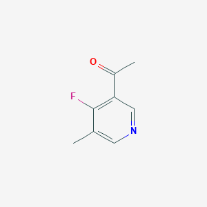 molecular formula C8H8FNO B14862880 1-(4-Fluoro-5-methylpyridin-3-YL)ethan-1-one 