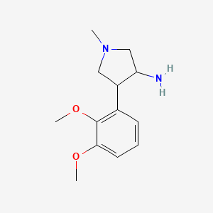 4-(2,3-Dimethoxyphenyl)-1-methylpyrrolidin-3-amine