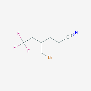 4-(Bromomethyl)-6,6,6-trifluorohexanenitrile