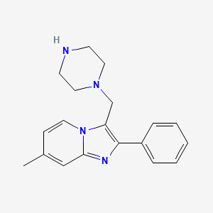 7-Methyl-2-phenyl-3-piperazin-1-yl-methylimidazo[1,2-a]pyridine