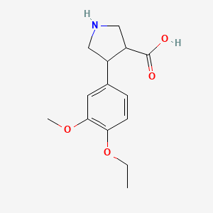 4-(4-Ethoxy-3-methoxyphenyl)pyrrolidine-3-carboxylic acid