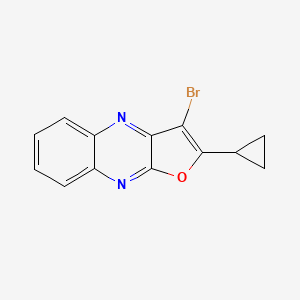 3-Bromo-2-cyclopropylfuro[2,3-b]quinoxaline