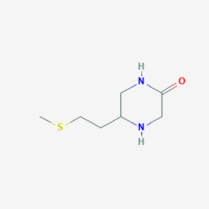 molecular formula C7H14N2OS B14863058 (S)-5-(2-Methylsulfanyl-ethyl)-piperazin-2-one 