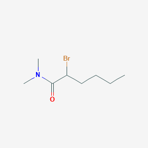 molecular formula C8H16BrNO B14863093 2-bromo-N,N-dimethylhexanamide 