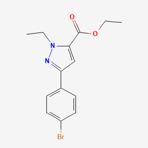 Ethyl 3-(4-bromophenyl)-1-ethyl-1H-pyrazole-5-carboxylate