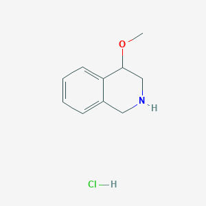 molecular formula C10H14ClNO B1486314 4-Methoxy-1,2,3,4-tetrahydroisoquinoline hydrochloride CAS No. 70273-26-6