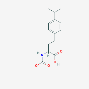 2-((Tert-butoxycarbonyl)amino)-4-(4-isopropylphenyl)butanoic acid