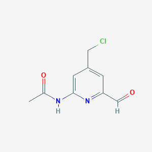 N-(4-(Chloromethyl)-6-formylpyridin-2-yl)acetamide