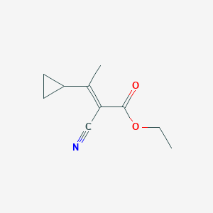 molecular formula C10H13NO2 B14863148 ethyl (2E)-2-cyano-3-cyclopropylbut-2-enoate 