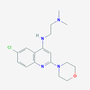 molecular formula C17H23ClN4O B14863155 N'-(6-Chloro-2-morpholinoquinolin-4-yl)-N,N-dimethylethane-1,2-diamine 