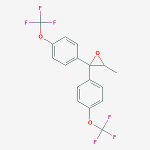 molecular formula C17H12F6O3 B1486316 3-甲基-2,2-双(4-(三氟甲氧基)苯基)环氧乙烷 CAS No. 2231674-19-2