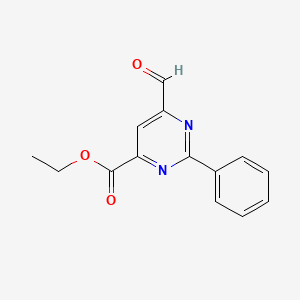 Ethyl 6-formyl-2-phenylpyrimidine-4-carboxylate