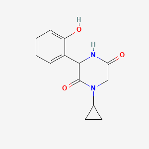 1-Cyclopropyl-3-(2-hydroxyphenyl)piperazine-2,5-dione