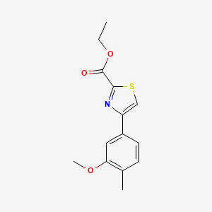 Ethyl 4-(3-methoxy-4-methylphenyl)thiazole-2-carboxylate