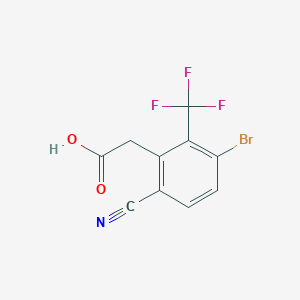 B1486320 3-Bromo-6-cyano-2-(trifluoromethyl)phenylacetic acid CAS No. 1805187-59-0