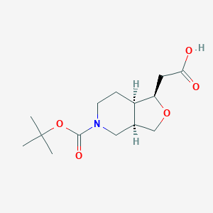 Racemic-2-((1R,3aR,7aR)-5-(tert-butoxycarbonyl)octahydrofuro[3,4-c]pyridin-1-yl)acetic acid