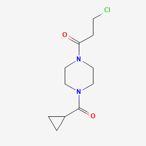 B1486321 3-Chloro-1-(4-cyclopropanecarbonylpiperazin-1-yl)propan-1-one CAS No. 1018526-73-2