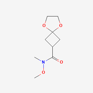 N-methoxy-N-methyl-5,8-dioxaspiro[3.4]octane-2-carboxamide