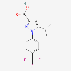 1-(4-Trifluoromethyl-phenyl)-5-isopropyl-1H-pyrazole-3-carboxylic acid