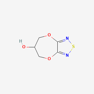 molecular formula C5H6N2O3S B14863237 6,7-dihydro-5H-[1,4]dioxepino[2,3-c][1,2,5]thiadiazol-6-ol 