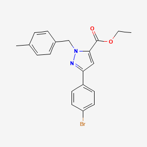 Ethyl 1-(4-methylbenzyl)-3-(4-bromophenyl)-1H-pyrazole-5-carboxylate