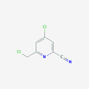 4-Chloro-6-(chloromethyl)pyridine-2-carbonitrile